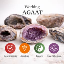 S4H Agaat Geode 500 Gram – Natuurlijke Geode met Kristallen | Bescherming & Rust 3