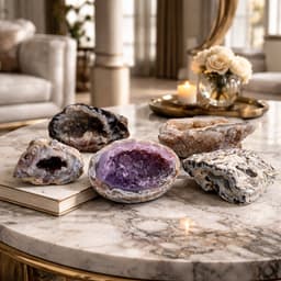 S4H Agaat Geode 500 Gram – Natuurlijke Geode met Kristallen | Bescherming & Rust 6
