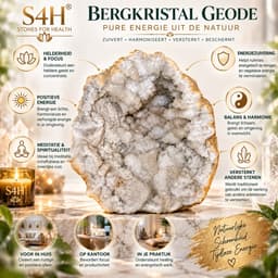 S4H® Bergkristal Geode XXL 5,08 kg – Ruwe Kwarts Geode met Kristallen – Natuurlijk Kristal – Uniek Exemplaar – Decoratie, Energie & Meditatie 3