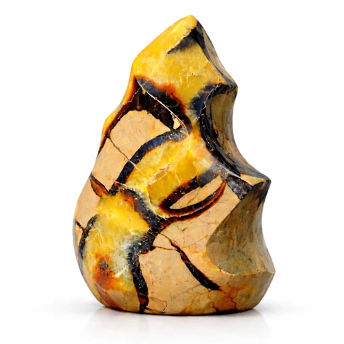 S4H® Septarie Vlam 700–800 g – Gepolijste Natuurlijke Edelsteen – Septarian Flame – Aarding, Balans & Innerlijke Kracht – Uniek Decoratiestuk