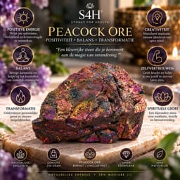 S4H® Peacock Ore Ruwe Edelsteen 220 gram – Borniet / Chalcopyriet – Pauwenerts – Regenboog Kristal – Decoratie, Energie & Spiritualiteit 3
