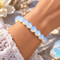 S4H® Opaliet Edelstenen Armband – 8 mm Kralen – 18 cm – Handgemaakt Unisex – Regenboogglans – Rust, Balans & Positieve Energie 3