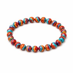 S4H Full Rainbow Malachiet Armband – 8 mm – 18 cm | Kleurrijke Beschermsteen voor Energie & Balans 2