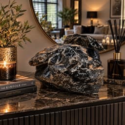 S4H® Ruwe Zwarte Obsidiaan XXL – 6 kg – Premium Natuurlijke Edelsteen – Grote Ruwe Obsidiaan – Uniek Decoratiestuk & Verzamelsteen 4