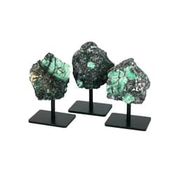 S4H® Ruwe Smaragd op Standaard – Natuurlijke Groene Edelsteen – Luxe Kristal Woondecoratie – Uniek Mineraal voor Interieur, Meditatie & Hartchakra 7