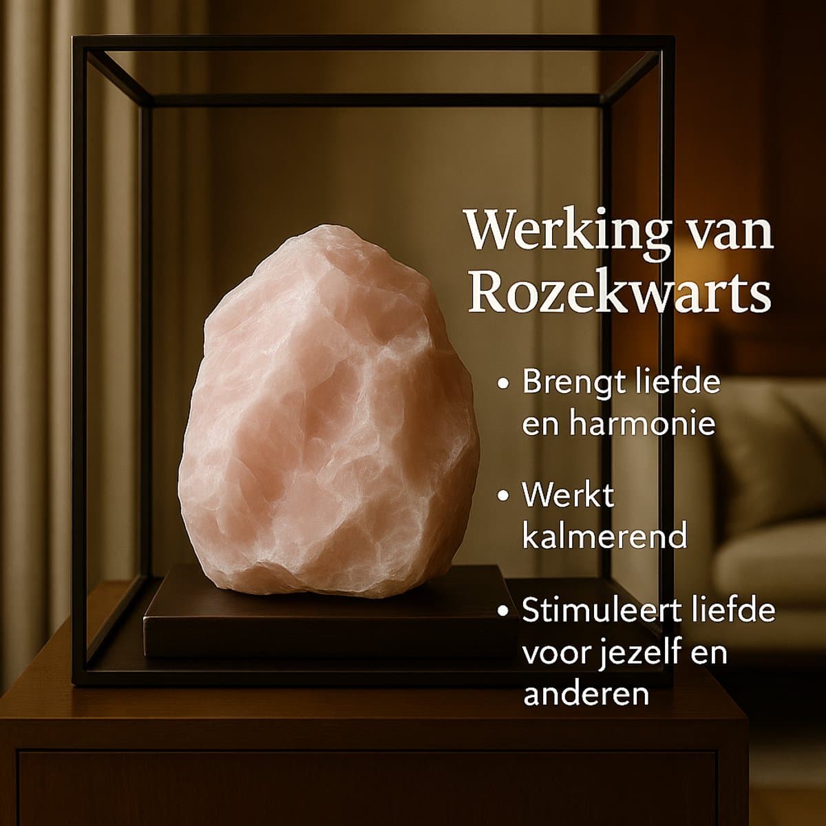 S4H® Ruwe Rozenkwarts XXXL – 4 tot 4,5 kg – Grote Premium Edelsteen – Liefde, Harmonie & Rust – Natuursteen voor Interieur & Meditatie