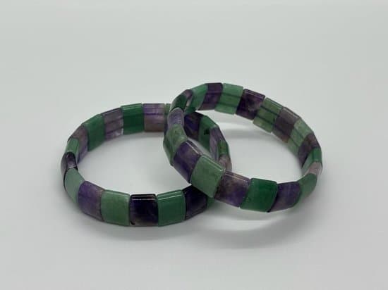 S4H grove aventurijn / amethist edelstenen gepolijste armbanden 19 cm size