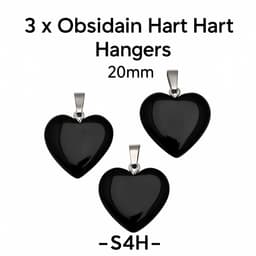 S4H – 3 x Obsidian Hart Hangers (20mm)