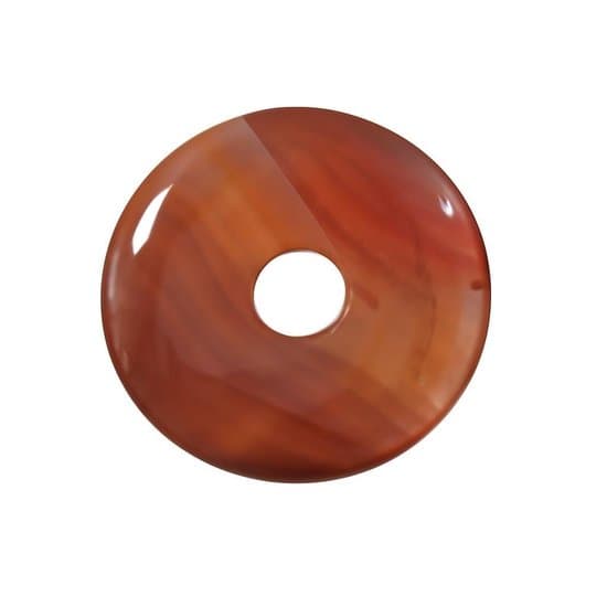 S4H - Gepolijste Donut Rode Jaspis 30 mm