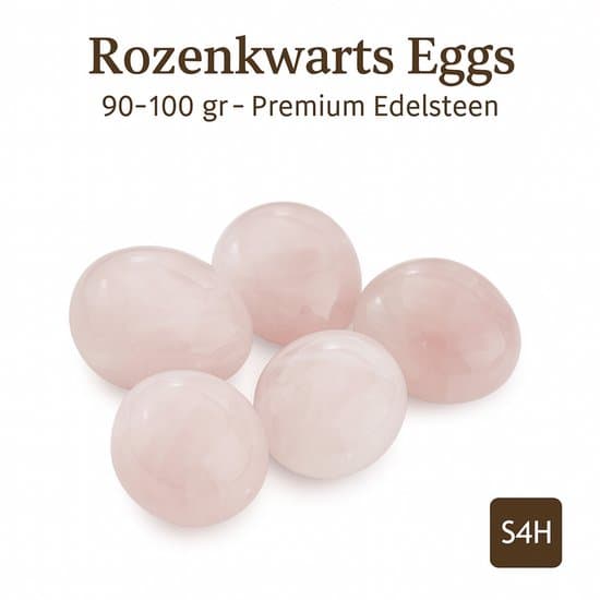 S4H Rose Quartz Eggs (90–100 gr) – Premium Gemstone