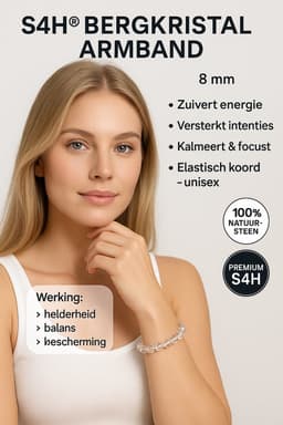 Bergkristal Edelstenen Armband – Zuiverheid, Helderheid & Energieversterking | S4H 2