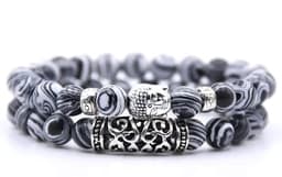 S4H Zebragaat Buddha Armband – 8 mm kralen – Bescherming & Balans