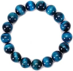 S4H Tijgeroog Blauw Edelstenen Armband 8mm Kralen 17 cm | Spirituele Armband | Stones for Health