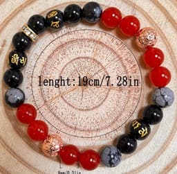 S4H 4-Elementen Armbanden set – Water • Vuur • Aarde • Lucht – 8 mm – 19 cm 3