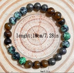 S4H 4-Elementen Armbanden set – Water • Vuur • Aarde • Lucht – 8 mm – 19 cm 4