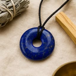 S4H - Gepolijste Donut Lapis lazuli 30 mm 2