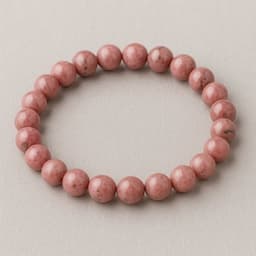 S4H Rhodoniet Armband – 8 mm Edelstenen / 18 cm