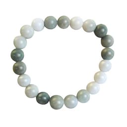 S4H Armband – Groene Aventurijn & Witte Agaat – 8 mm – 17 cm