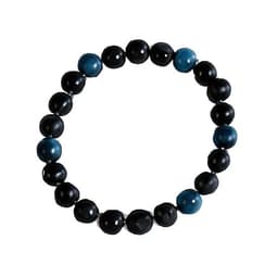 S4H Armband – Onyx, Lavasteen & Blauwe Tijgeroog – 8 mm – 17 cm