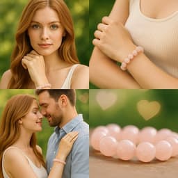 S4H Rozenkwarts Liefdes Armband – 14 mm Kralen | Trek Liefde & Harmonie aan 2