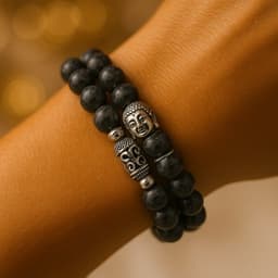 S4H Buddha Armband – Onyx – 8 mm Natuurstenen Kralen – Bescherming & Balans – Unisex Spirituele Armband (18–21 cm) 2
