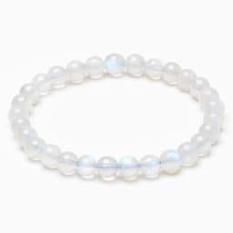 S4H MAANSTEEN A5 KWALITEIT BLAUW Edelstenen armband / Hoogste kwaliteit 6 mm kralen / size 18 cm 2