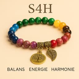 S4H Chakra Armband Set – 7 Chakra’s met Levensboom & Blad Bedels 2