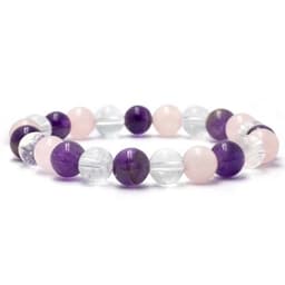 S4H® Gouden Driehoek Armband – 8 mm Kralen – 17 cm 2