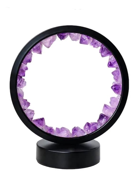 S4H Amethist Edelstenen Lamp met usb