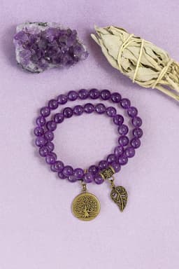 Amethist Mala Armband – Bescherming, Intuïtie & Innerlijke Rust | S4H 5