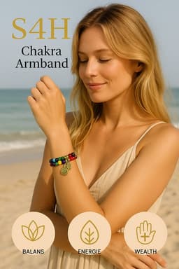 S4H Chakra Armband Set – 7 Chakra’s met Levensboom | Blad Bedels 7