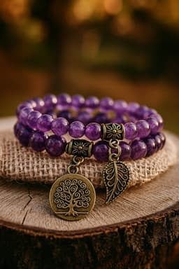 Amethist Mala Armband – Bescherming, Intuïtie & Innerlijke Rust | S4H 12