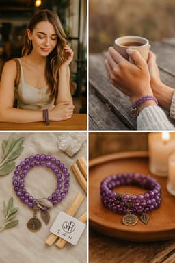 Amethist Mala Armband – Bescherming, Intuïtie & Innerlijke Rust | S4H 11