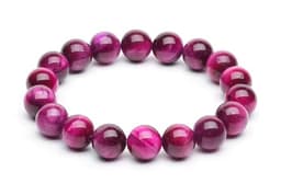 S4H TIJGEROOG rood EDELSTENEN ARMBAND 8 MM KRALEN / SIZE 18 CM