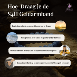 Blauwe Kantagaat Geld-Armband – Overvloed, Communicatie & Flow | S4H 14