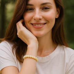 S4H® Gele Mountain Jade Armband 8 mm (18 cm) – Edelsteen Armband voor Zelfvertrouwen, Kracht & Bescherming – Spiritueel Sieraad 3