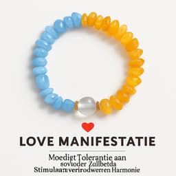 S4H® Love Manifestatie Armband – Edelstenen voor Liefde & Zelfliefde – 18 cm – Harmonie, Vertrouwen & Balans