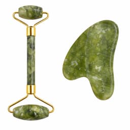 S4H Groene Jade Gezichtsroller & Gua Sha Set – Anti Rimpel & Face Lifting – Gezichtsmassage – Natuurlijke Jade – Skincare Tool