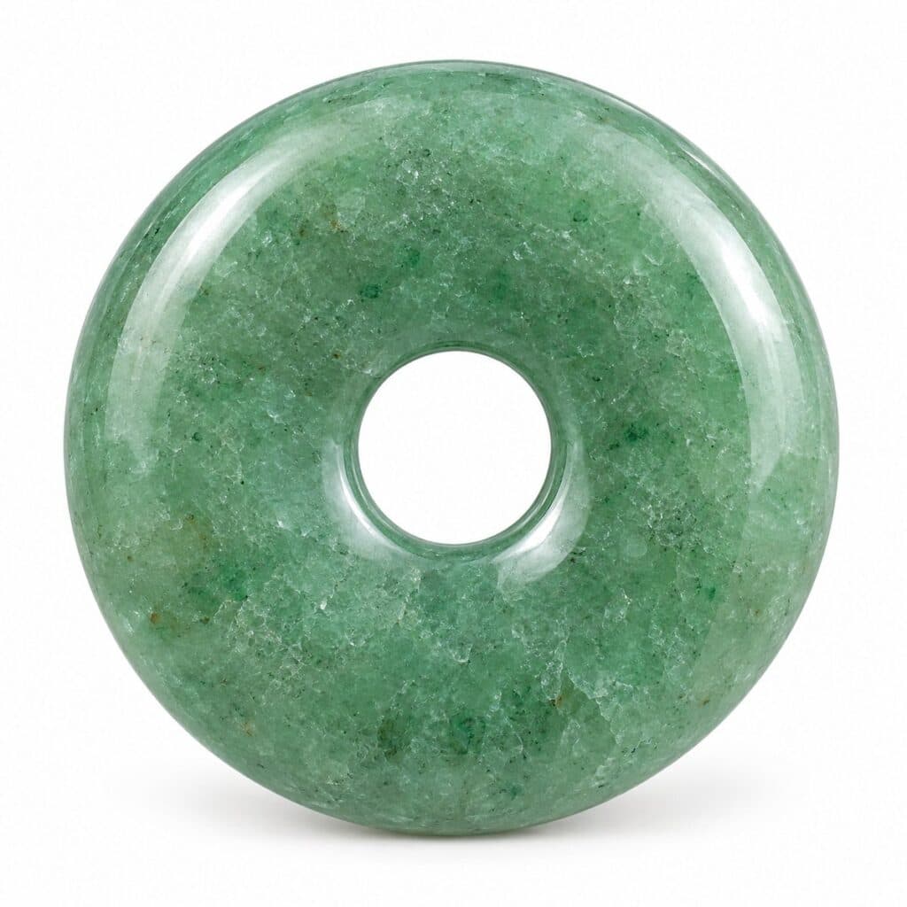 S4H Groene Aventurijn Donut Hanger – Gepolijste Edelsteen – 30 mm