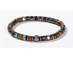 S4H – Armband Tijgeroog & Hematiet – Bescherming & Kracht