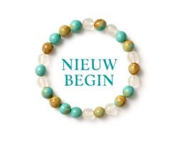 S4H® Nieuw Begin Edelstenen Armband – Onyx, Lavasteen & Blauwe Tijgeroog – 8 mm – 17 - 19 cm – Kracht, Bescherming & Focus