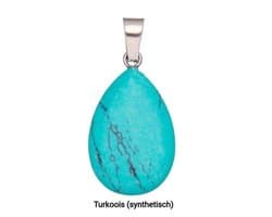 S4H Blauw Turkoois Synthetisch Hanger Druppel 2 stuks