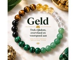 S4H - Manifestatie Armband – Geld & Rijkdom – Trek Voorspoed en Overvloed Aan – Positieve Energie – Affirmatie Sieraad