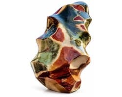 S4H® Agaat Jaspis Vlam 550–600 g – Gepolijste Edelsteen Vlam – Uniek Natuursteen Decoratie – Agaat Jaspis voor Interieur, Meditatie & Verzamelaar