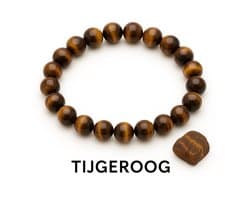 S4H® Tijgeroog Armband – 8 mm Edelsteen – 18 cm – Bescherming, Kracht & Zelfvertrouwen