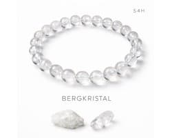S4H Bergkristal Kralenarmband - 8 mm - 18 cm