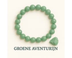 S4H Groene Aventurijn Kralenarmband - 8 mm - 18 cm