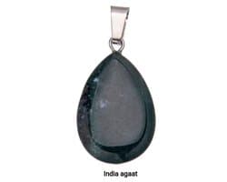 S4H India Agaat Hanger Druppel 2 stuks