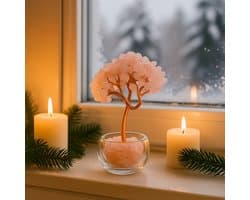 Rozenkwarts Edelsteen Boompje – Liefde, Harmonie & Rust | S4H