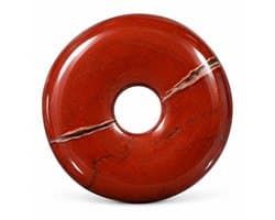 S4H® Carneool Donut Hanger – Gepolijste Edelsteen – 30 mm – Oranje Natuursteen – Energie, Motivatie & Zelfvertrouwen